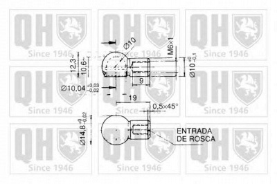 QUINTON HAZELL qts128381 -  Газовая пружина, крышка багажник